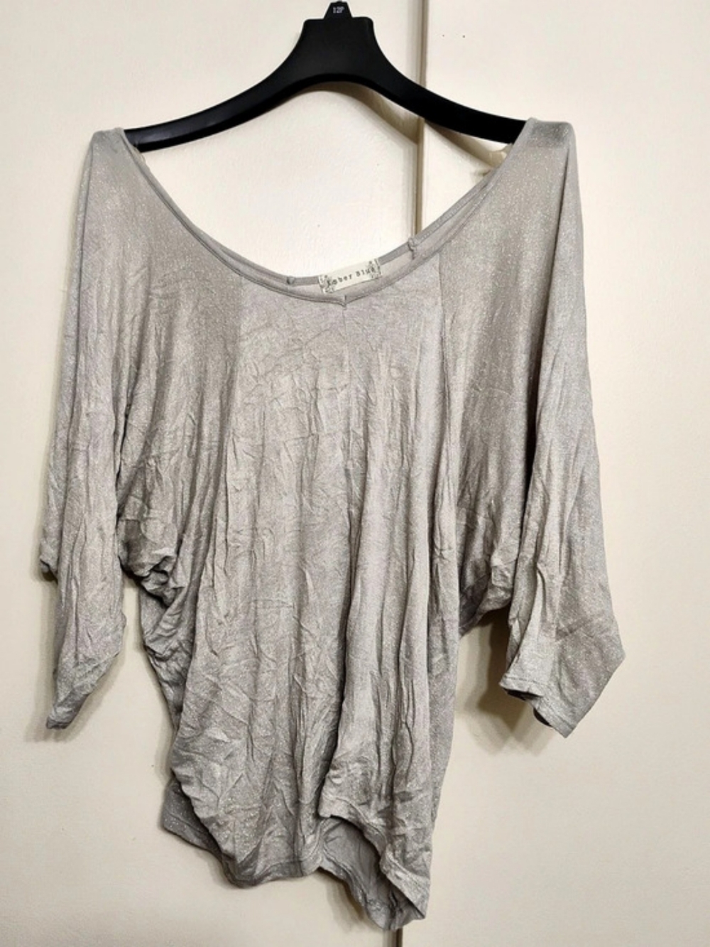 Amber Blue Gray Tunic Top Size Medium